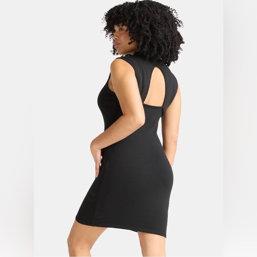 Elegant Black Sleeveless mini Dress